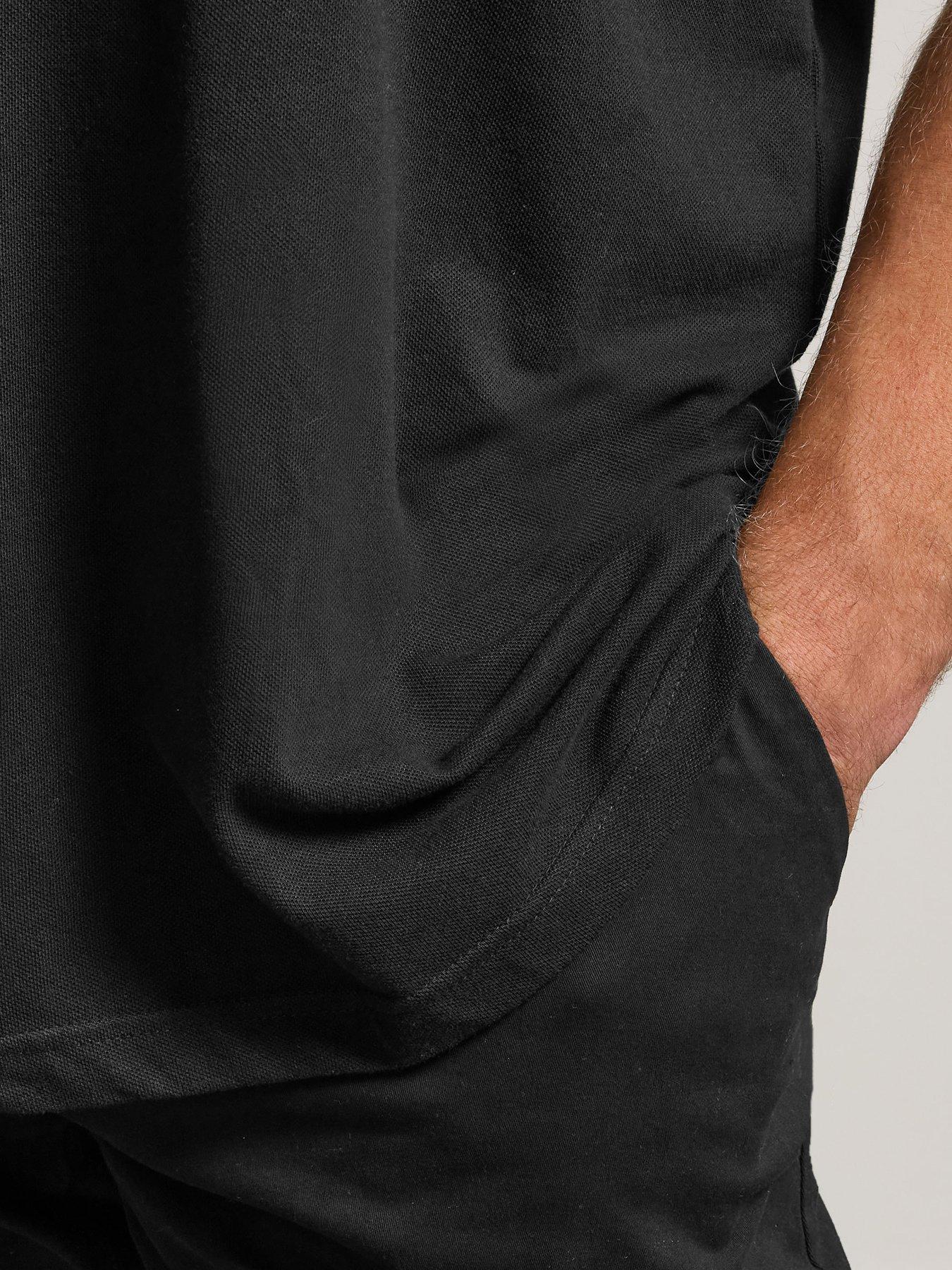  image of badrhino-essential-chino-trousers-black