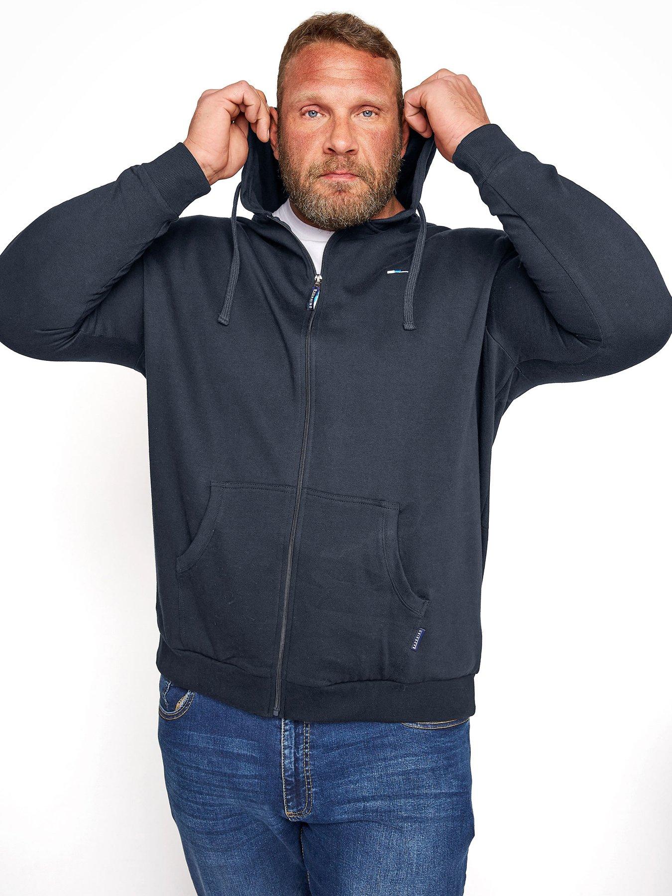  image of badrhino-essential-zip-thru-hoodie-navy
