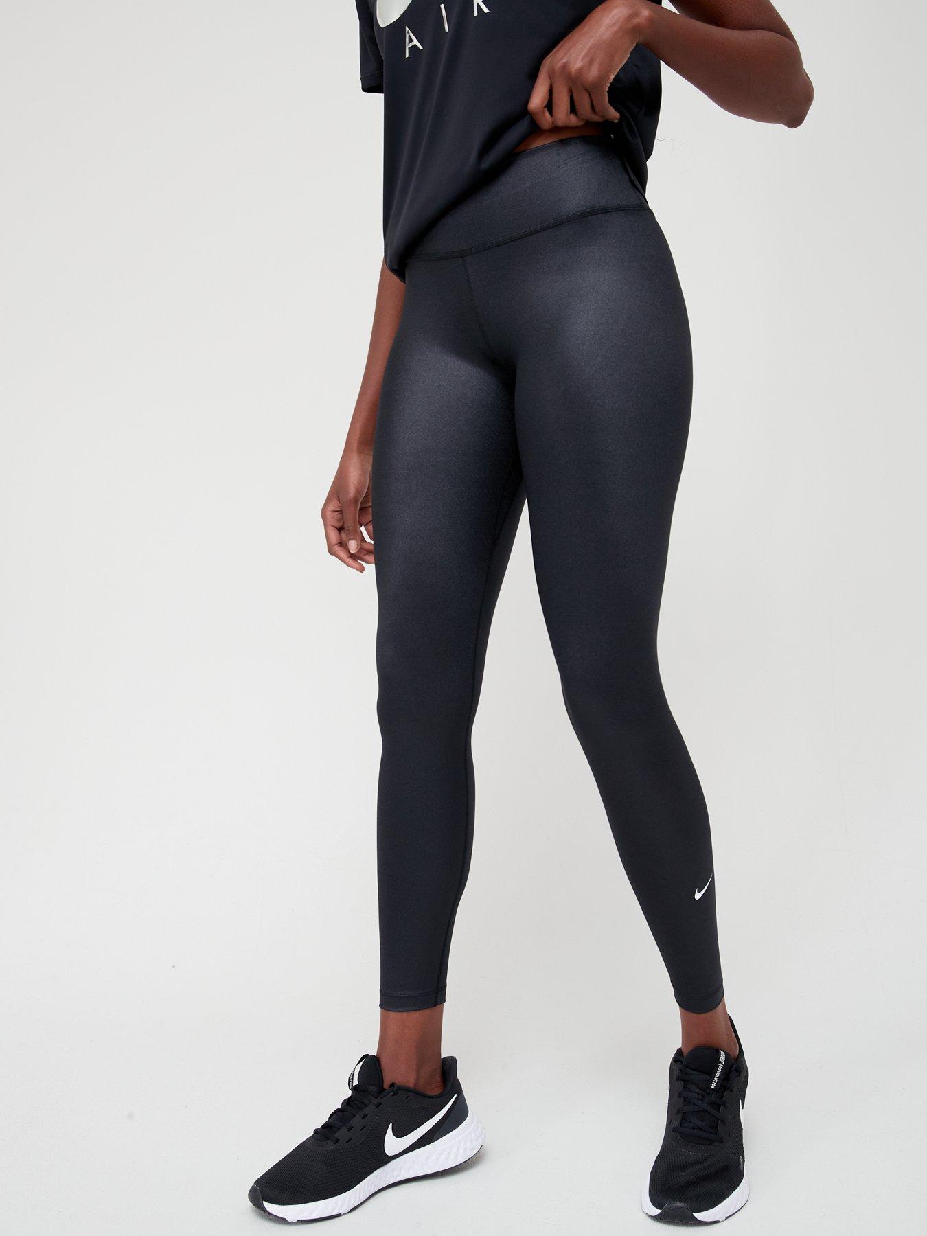 Nike Sparkle Women's Training Running Tights 7/8 Mid Rise Tight Fit