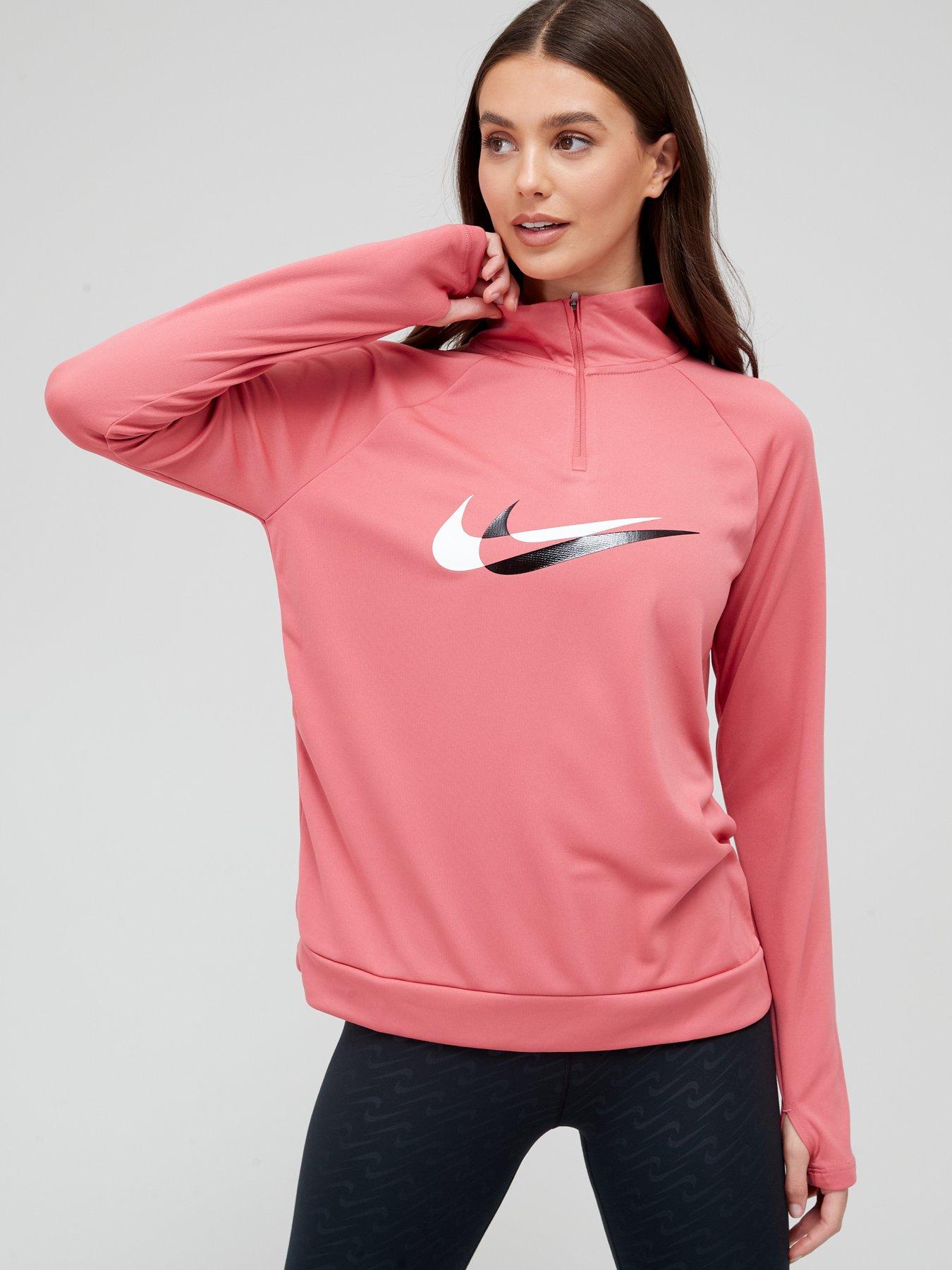 nike pink and red jumper