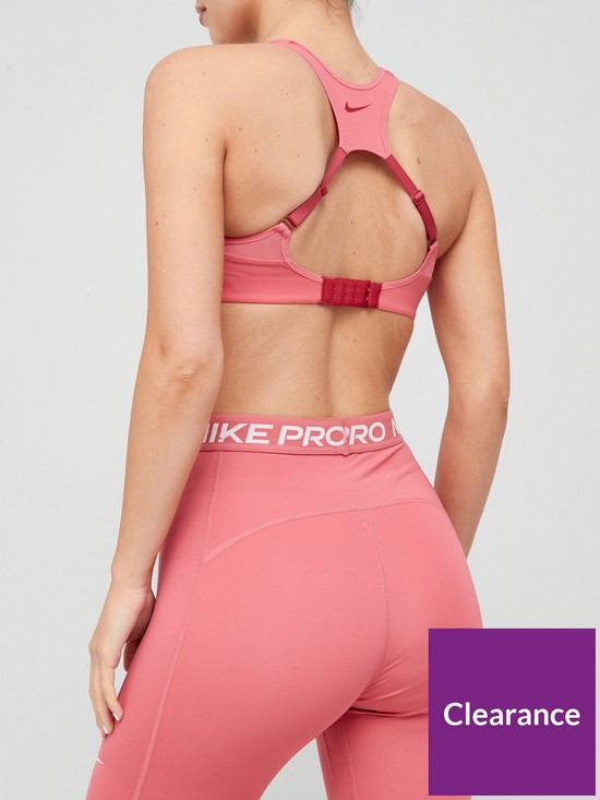 stillFront image of nike-high-support-alpha-bra-pink