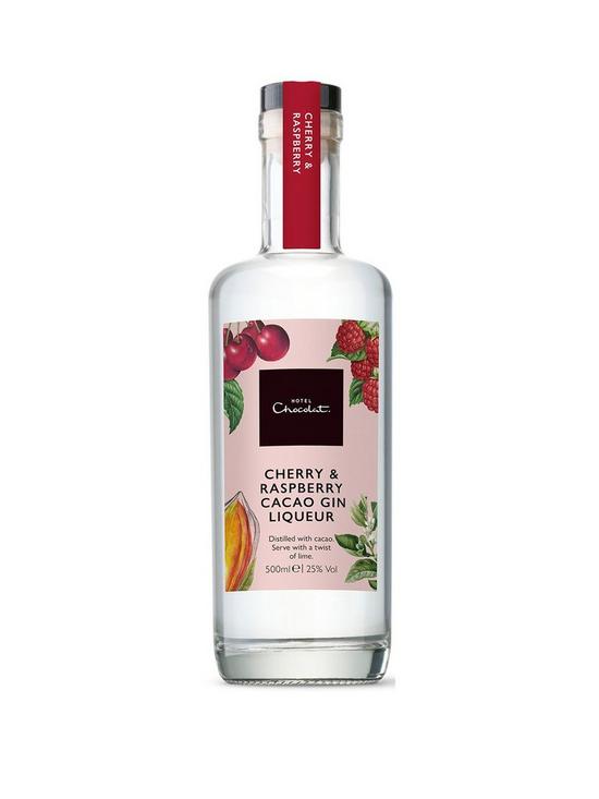 front image of hotel-chocolat-cherry-amp-raspberry-gin-liqueur-50cl