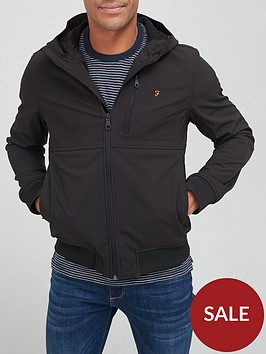 farah-zip-through-hooded-jacket-black