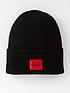 boss-hugo-red-patch-logo-knitted-beanie-hatfront