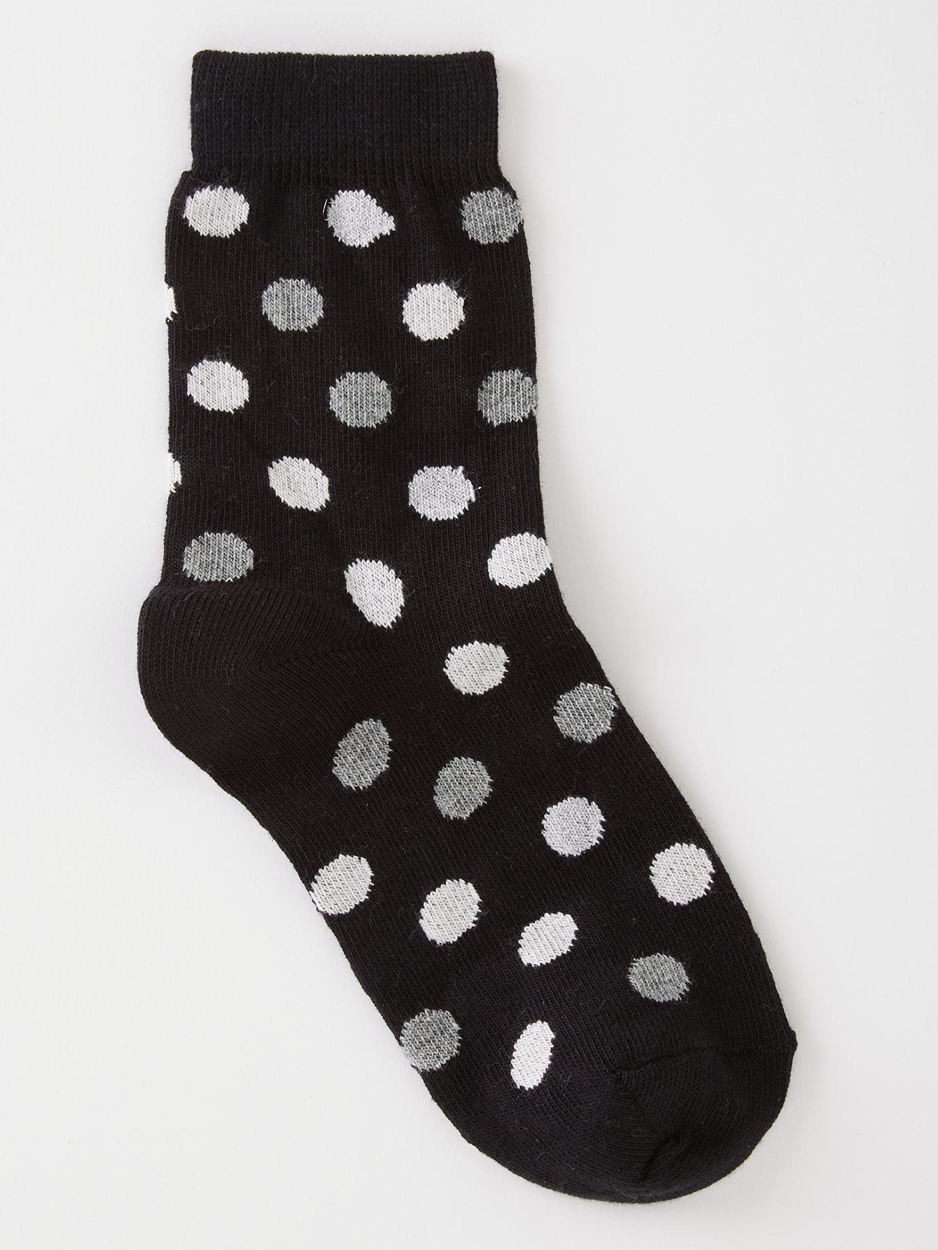 Image 2 of 3 of Everyday Girls 7 Pack Mono Stripe and Spot Socks - Multi
