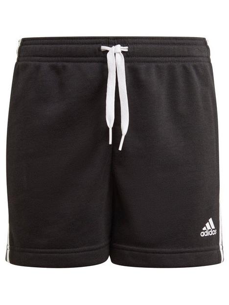 adidas-junior-girls-3-stripe-shorts