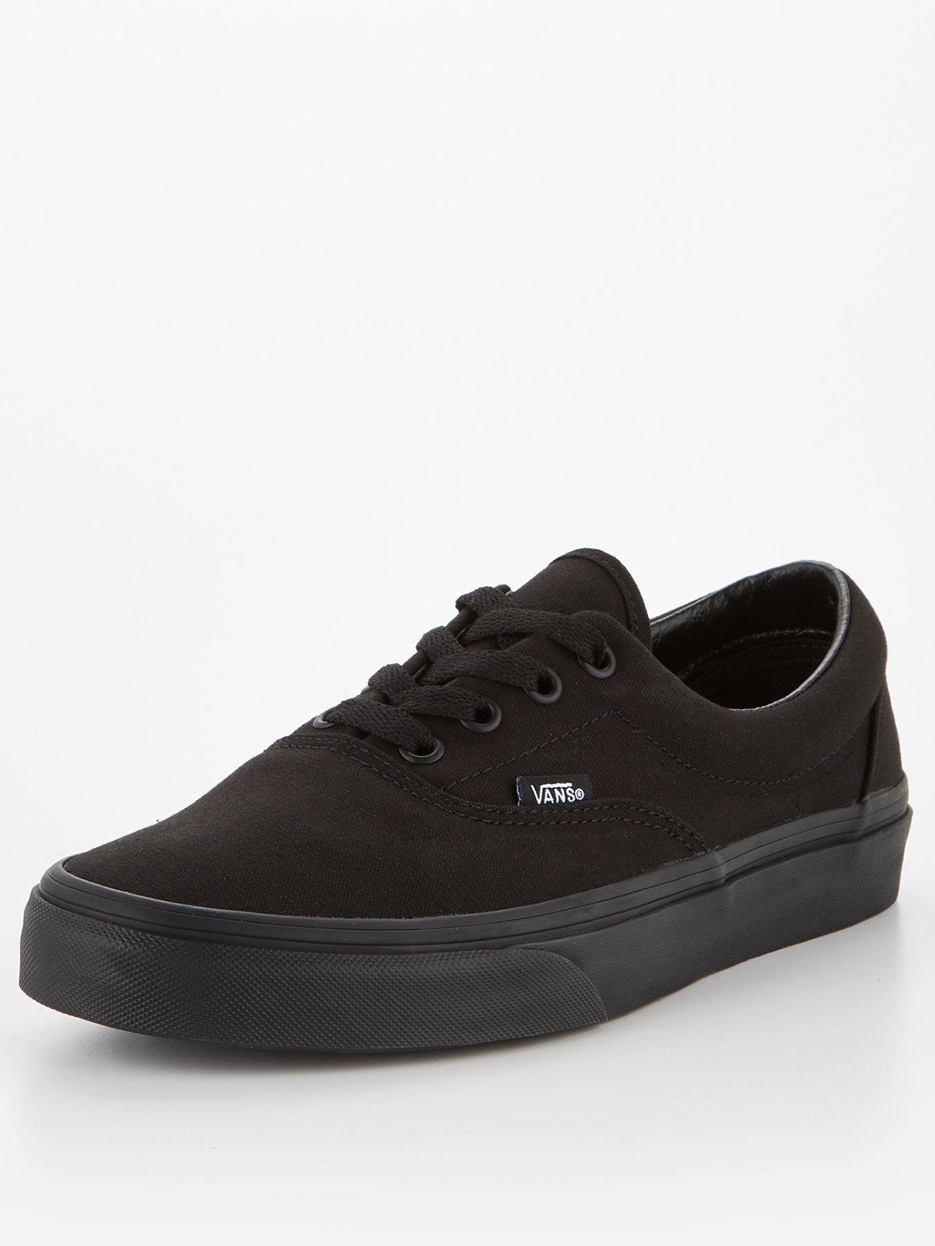 front image of vans-womens-era-trainers-black