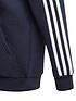  image of adidas-nbspjunior-boys-3s-full-zip-hoody-navywhite