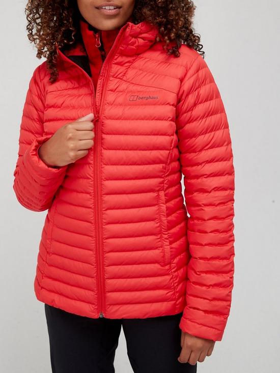front image of berghaus-nula-micro-hooded-jacket-berry