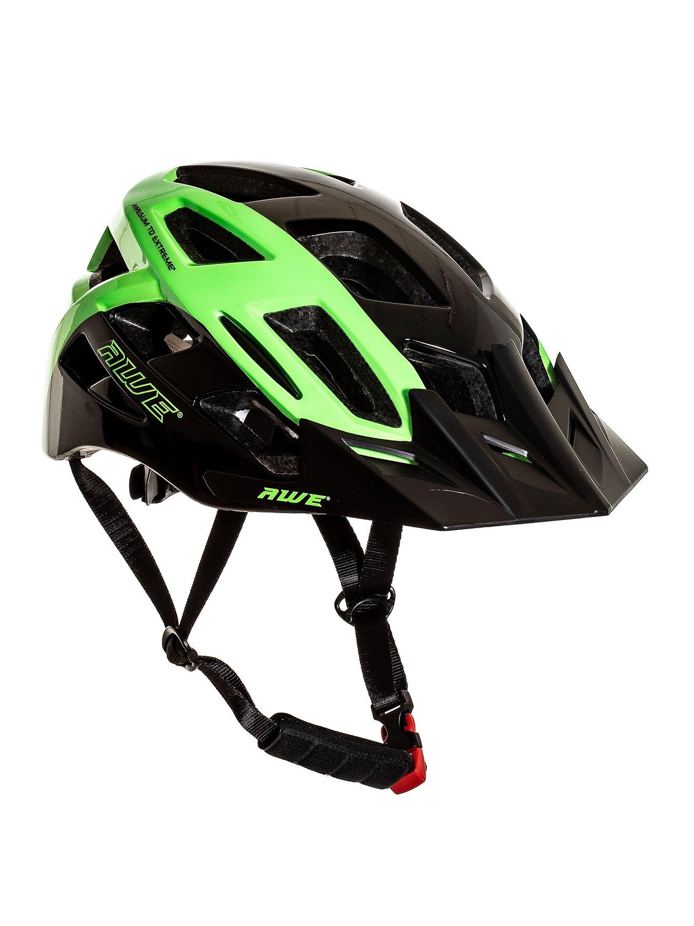 AWE®AWESpeed™ InMould Mens Road Cycling Bicyce Helmet 56-58cm Black/Green 