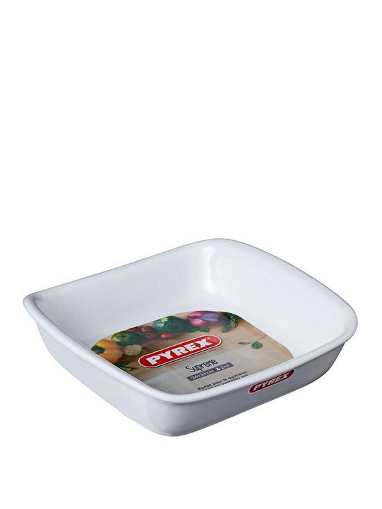 front image of pyrex-supreme-square-roaster-twin-pack