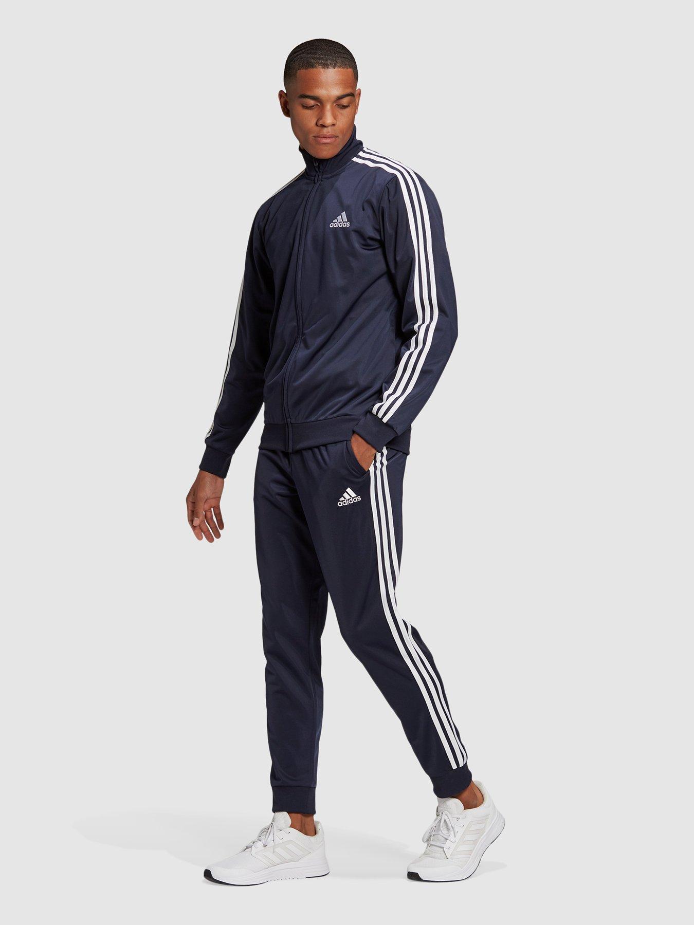 navy adidas tracksuit