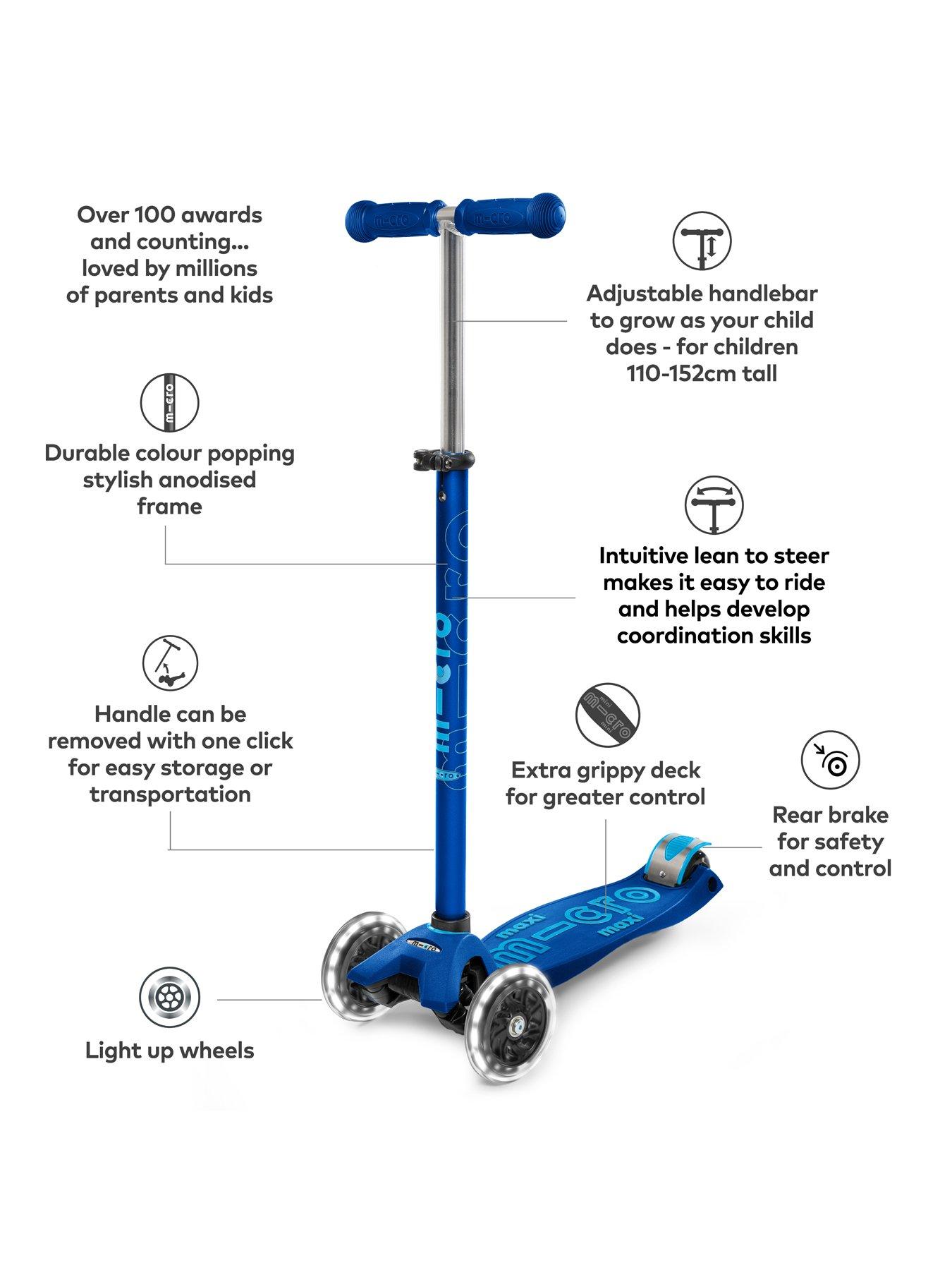  image of micro-scooter-maxi-deluxe-led--nbspnavy