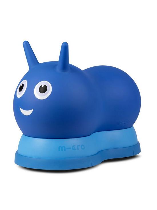 front image of micro-scooter-micro-air-hopper-blue