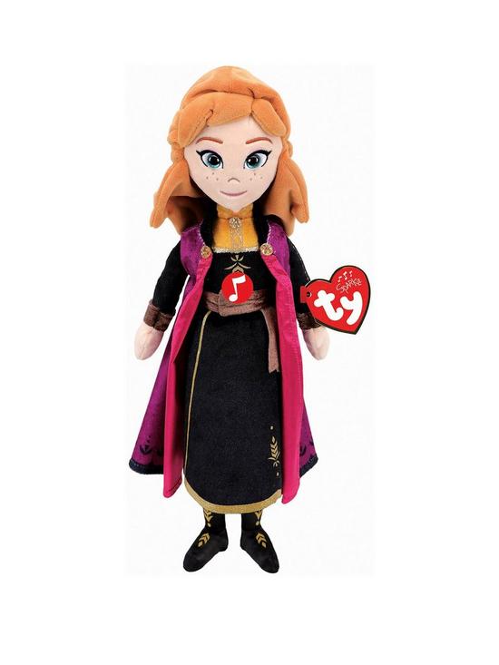 front image of ty-frozen-2-disney-princess-anna-plush-doll-35cm-with-sound