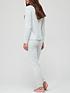  image of v-by-very-be-kind-to-yourself-stripe-long-sleeve-jogger-pyjamas-grey-white