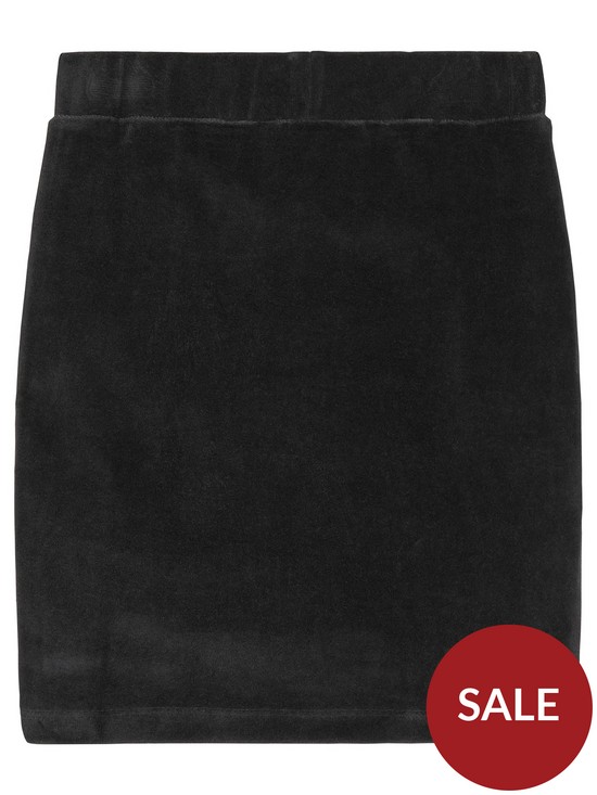 back image of tommy-hilfiger-girls-tape-skirt-black