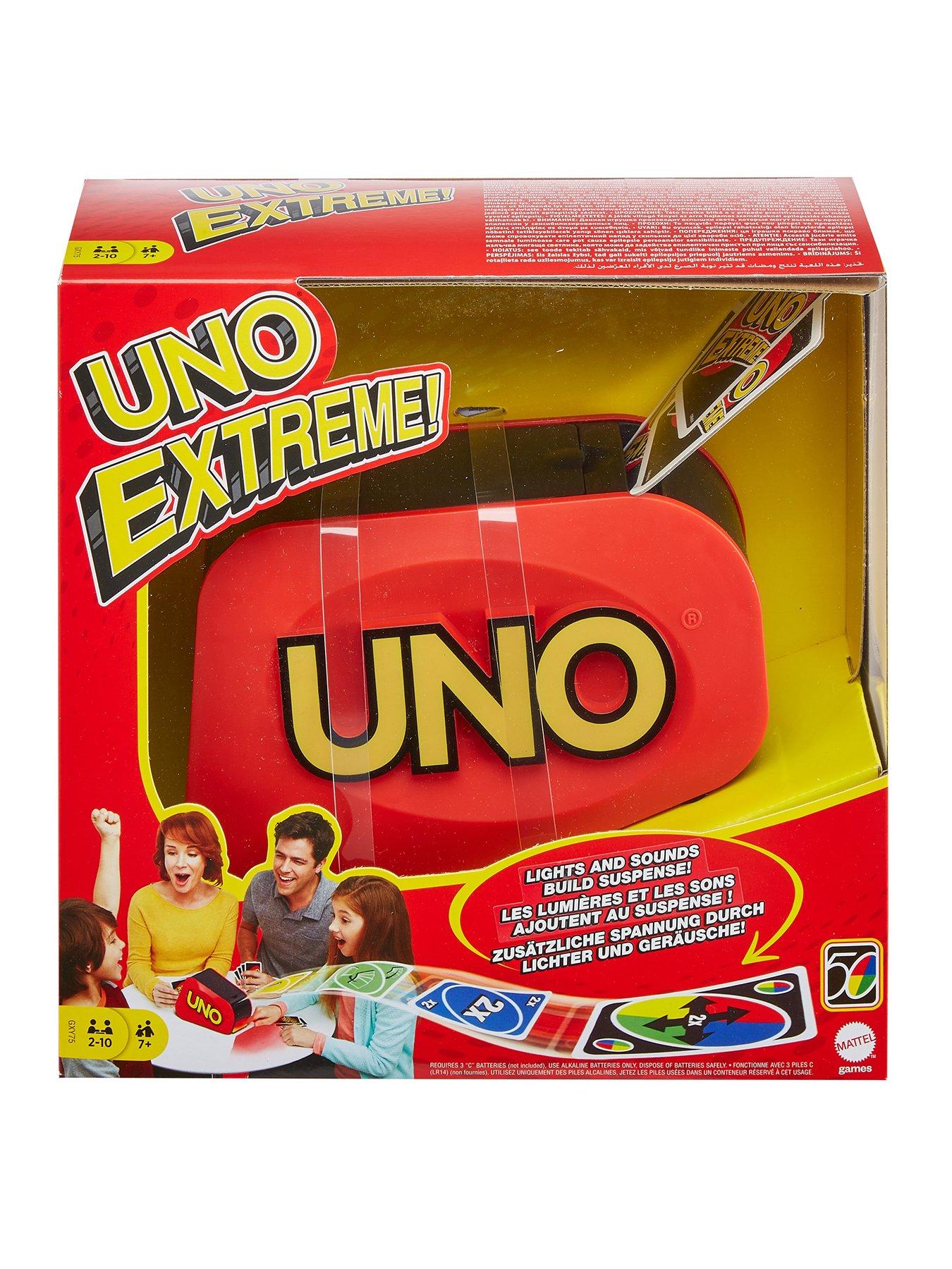 Uno Extreme Card Game with Lights and Sounds for Kids
