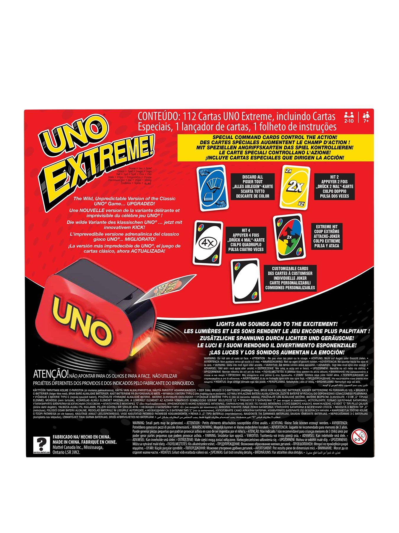 Image 2 of 8 of Uno Extreme Card Game with Lights and Sounds for Kids