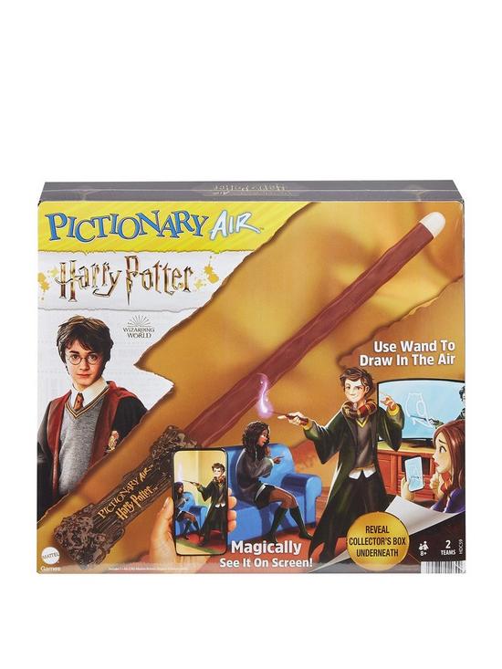 front image of mattel-pictionary-air-harry-potter-magical-family-drawing-game
