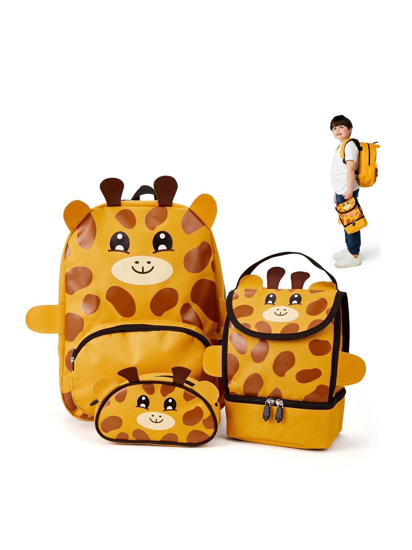 Image 1 of 7 of Giraffe Backpack, Lunchbag &amp; Pencil Case Set