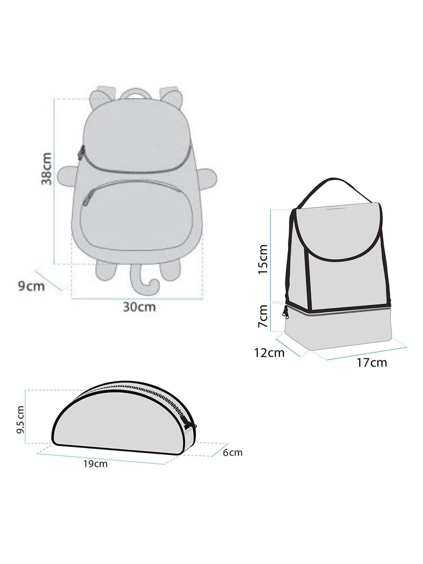 Image 7 of 7 of Giraffe Backpack, Lunchbag &amp; Pencil Case Set