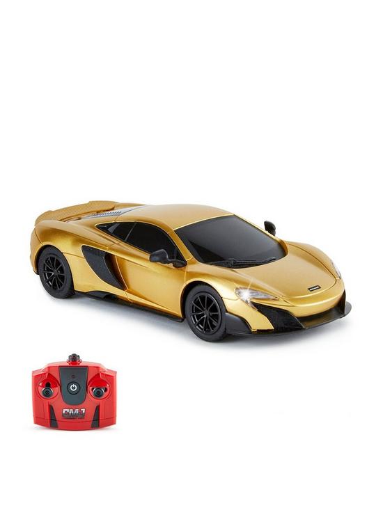 front image of 124-scale-mclaren-gold-remote-control-car