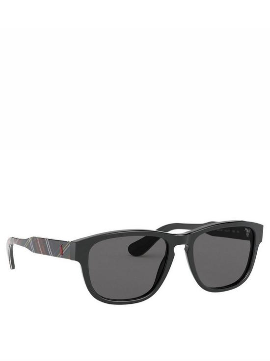 front image of polo-ralph-lauren-acetate-rectangular-sunglasses-blacknbsp