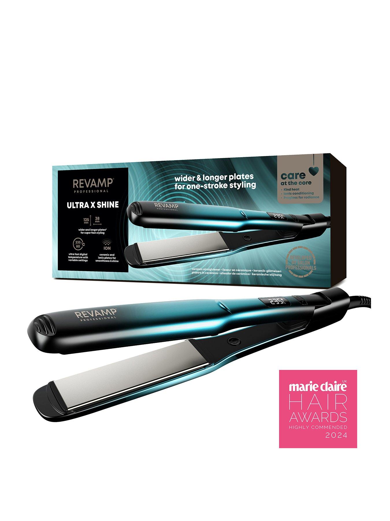 Image 1 of 8 of Revamp Wide Ultra X Shine Ceramic Hair Straightener