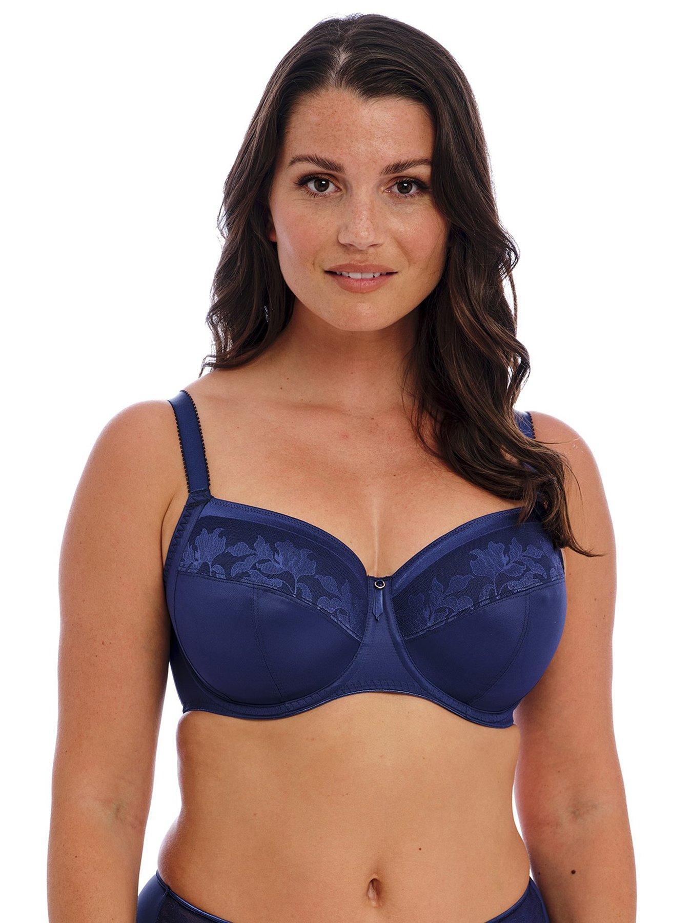 undefined Illusion Side Support Bra - Navy