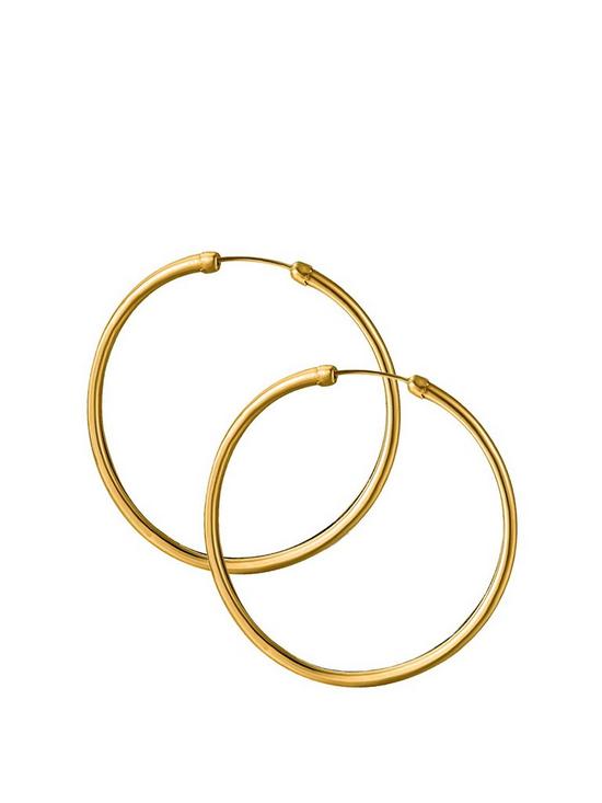 front image of love-gold-9ct-rolled-gold-45mm-large-hoop-earrings