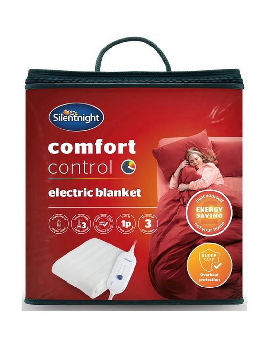 front image of silentnight-comfort-control-electric-blanket