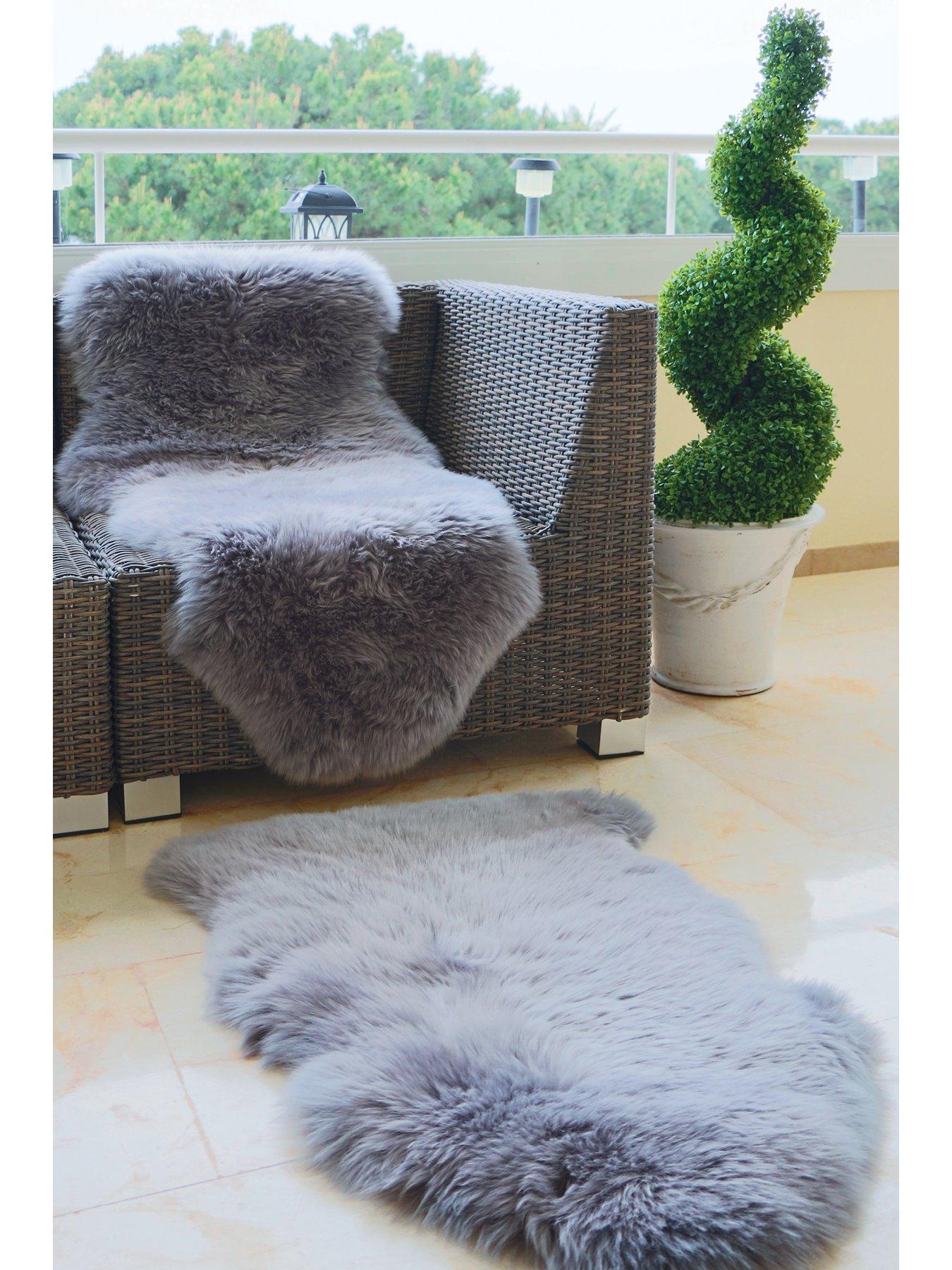 stillFront image of very-home-genuine-sheepskin-wool-rug-single