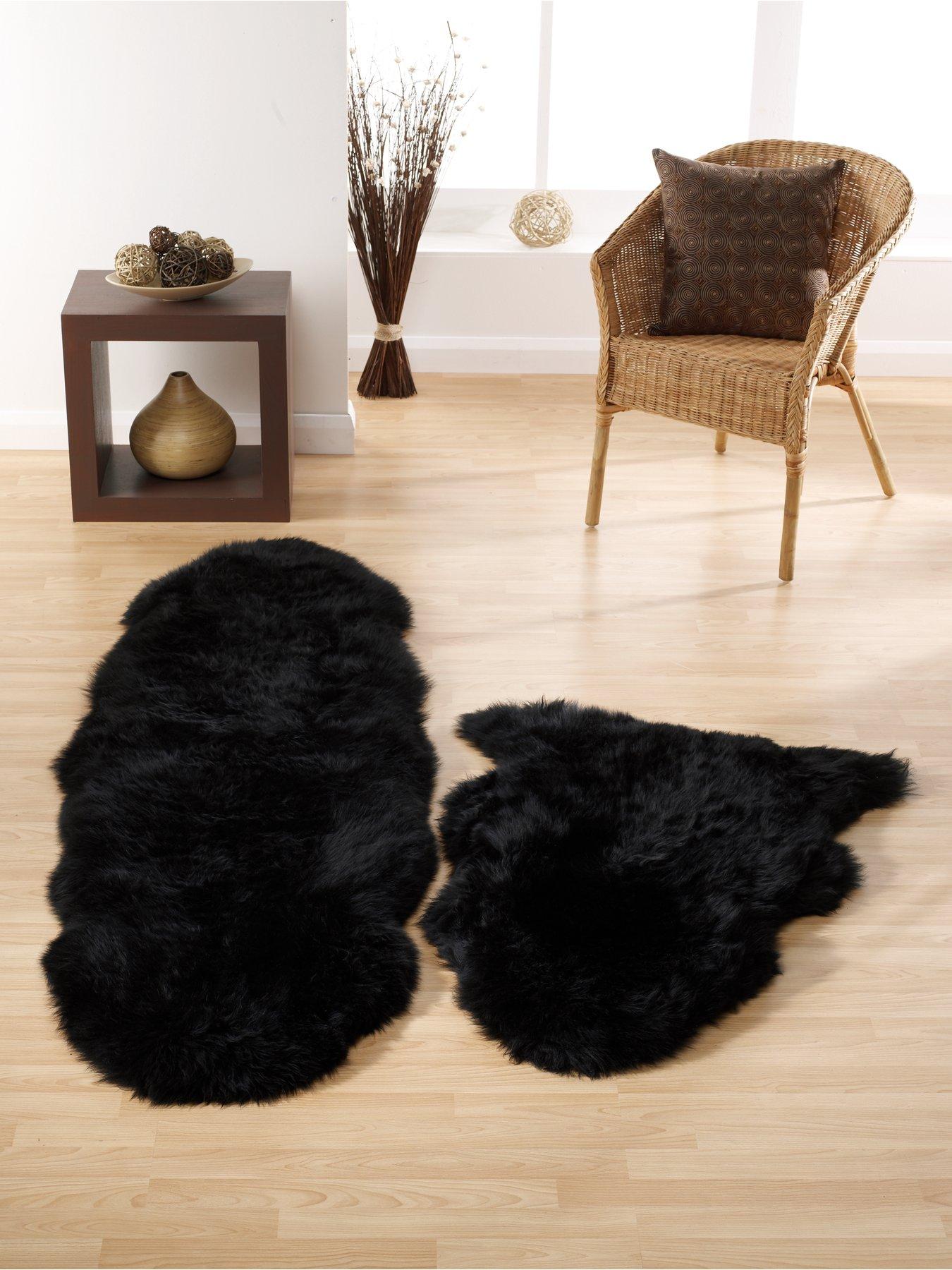  image of very-home-genuine-sheepskin-wool-rug-double