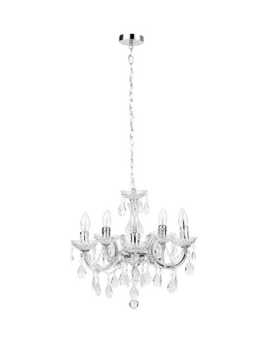 front image of marie-terese-5-light-chandelier