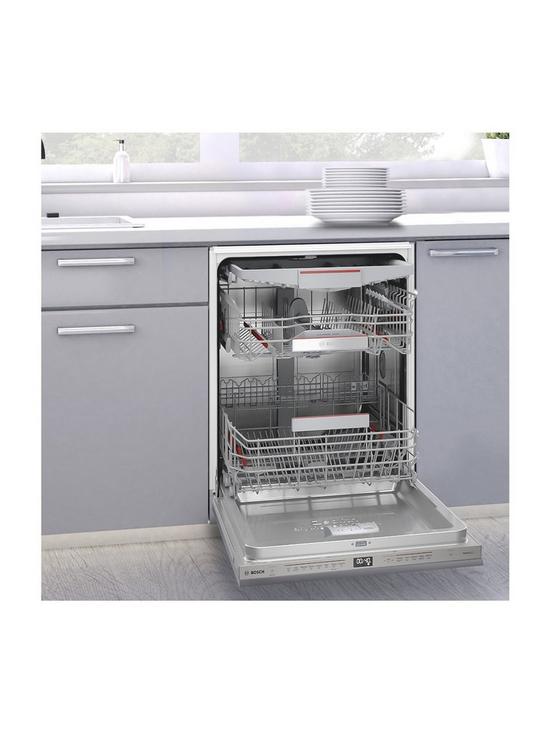 stillFront image of bosch-serie-6-wifi-connected-fully-integrated-60cm-wide-dishwasher-stainless-steel-control-panel-d-rated