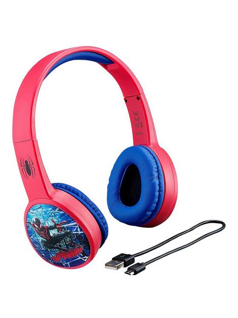 ekids-spider-man-kidsafe-volume-controlled-bluetooth-headphones