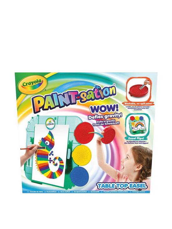 front image of crayola-paint-station-table-top-easel