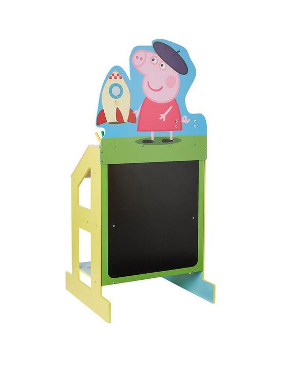 back image of peppa-pig-play-and-draw-wooden-easel