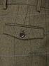  image of skopes-bramwell-tailored-fit-country-check-trouser-olive