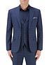  image of skopes-angus-slim-fit-bold-check-lyfcycle-jacket-navy-check