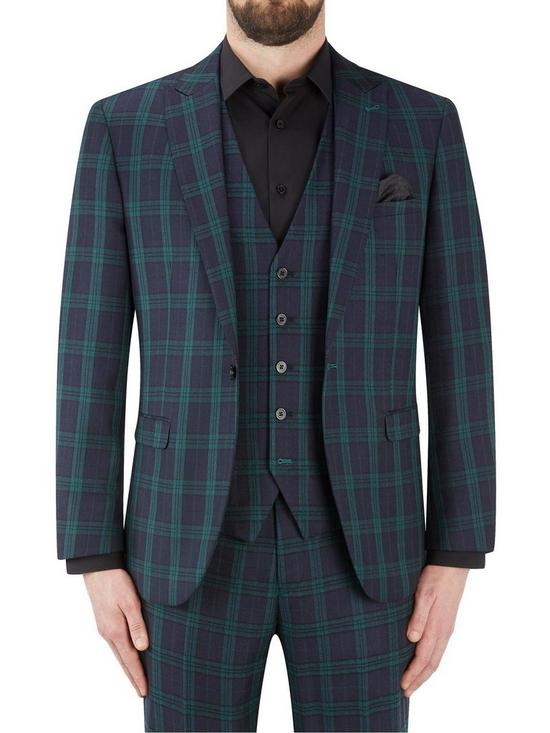 front image of skopes-ramsay-tailored-fit-bold-check-jacket-green