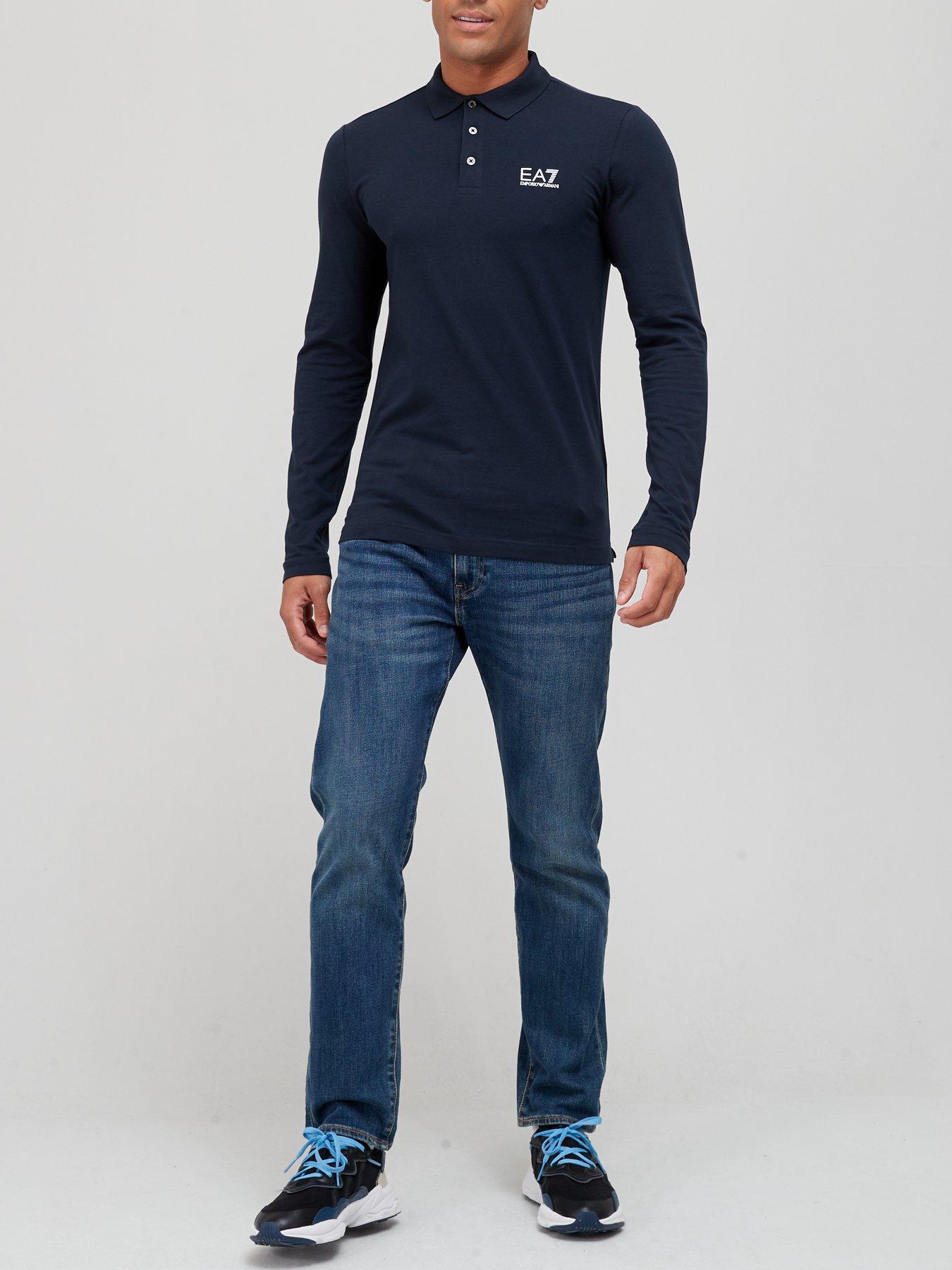 Ea7 polo store long sleeve