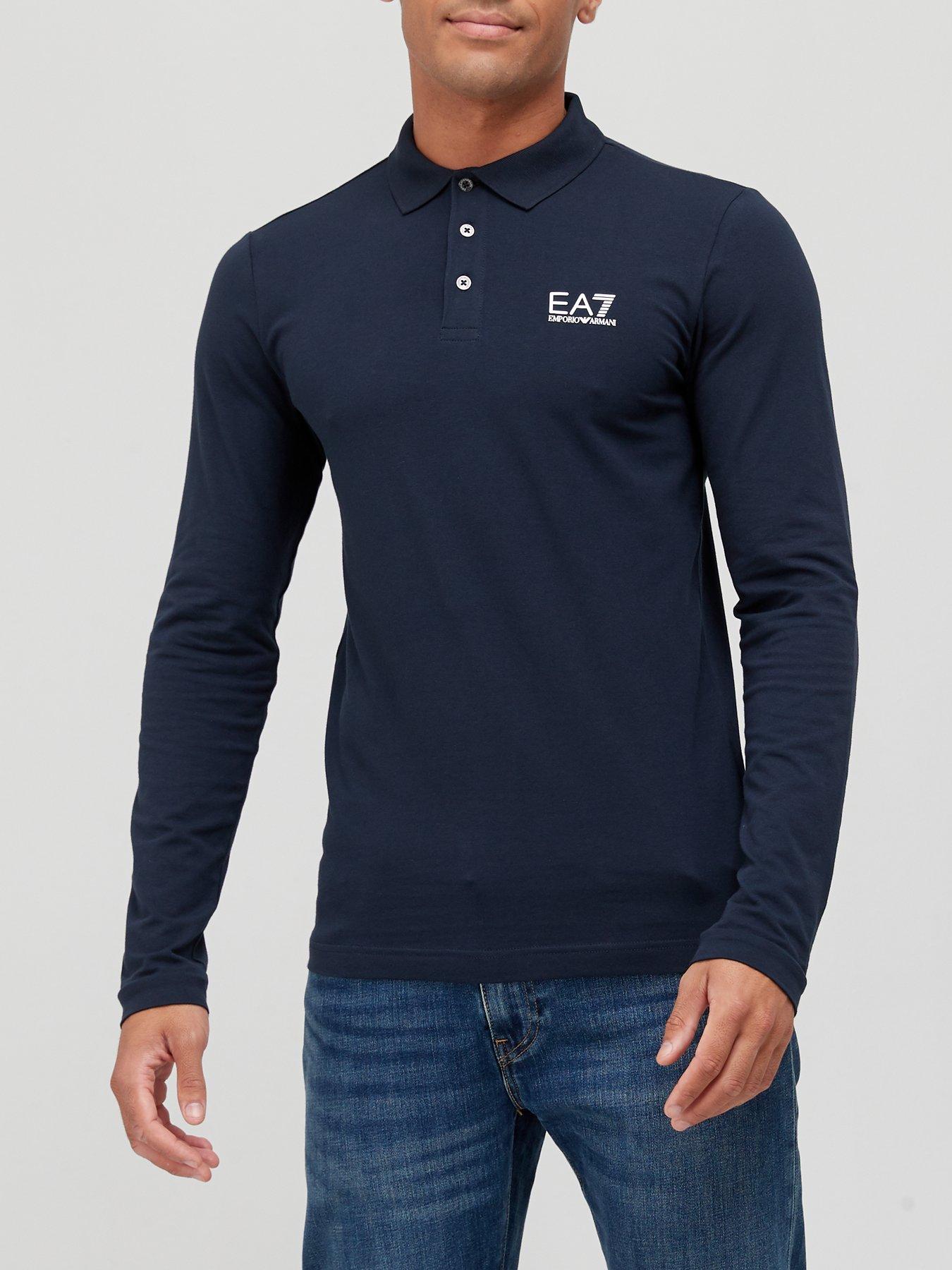 Emporio armani long on sale sleeve polo shirt