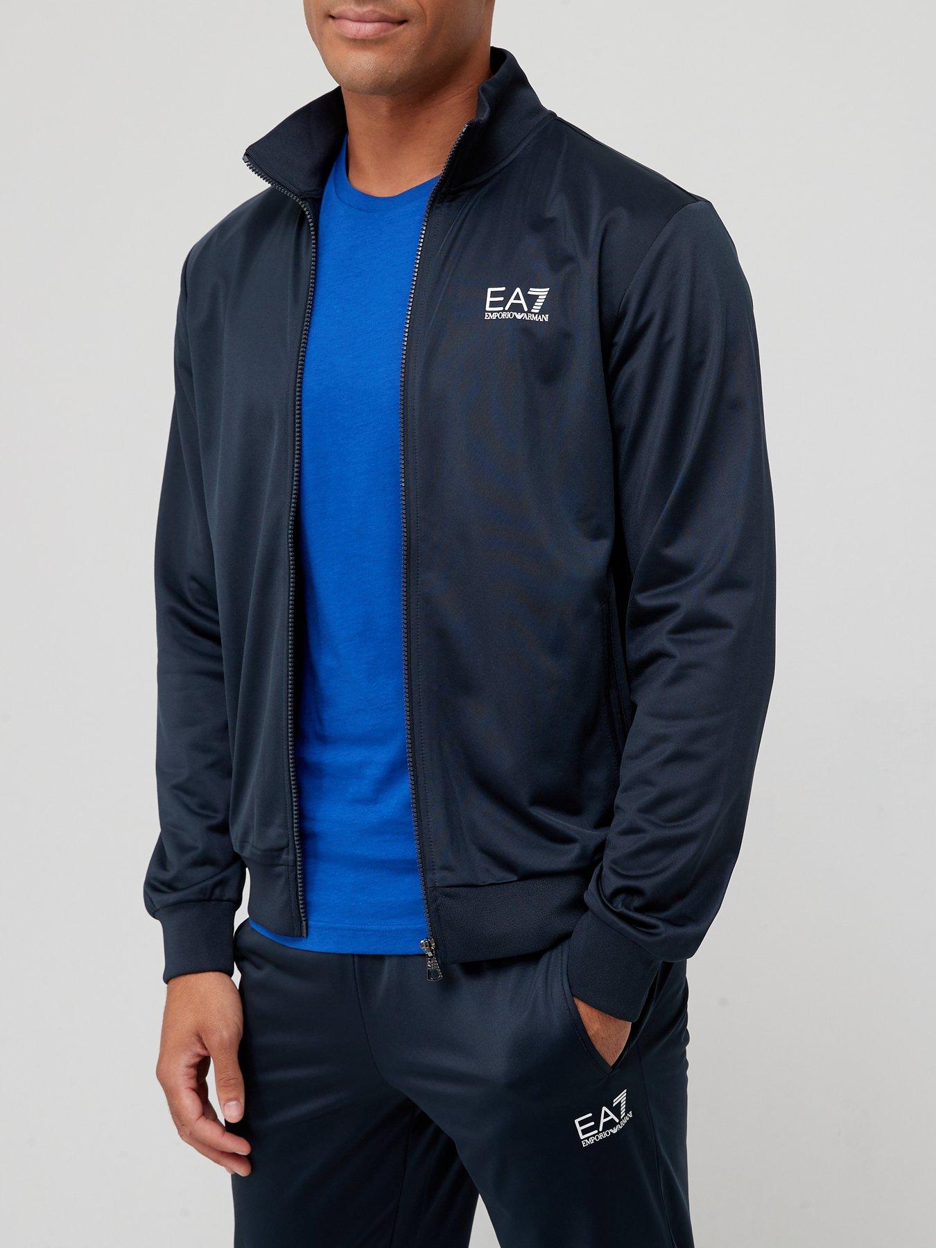 navy armani tracksuit