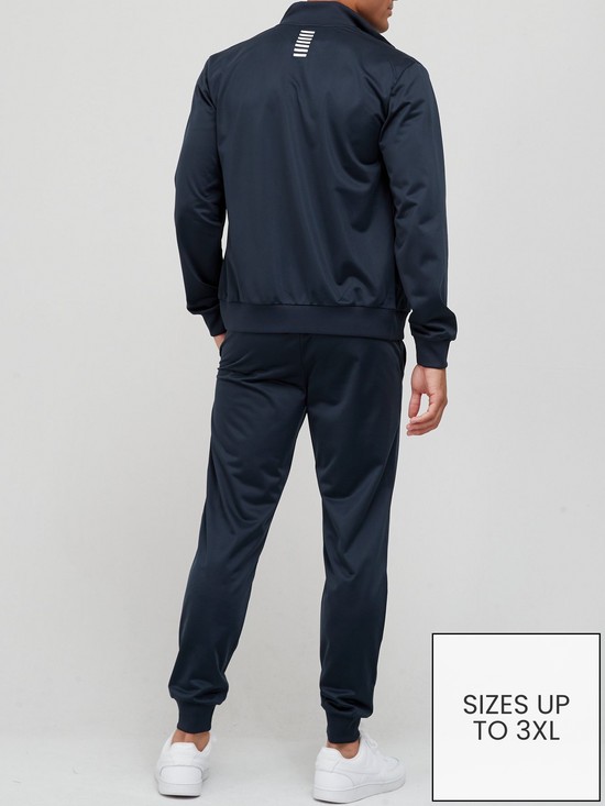 stillFront image of ea7-emporio-armani-core-id-logo-funnel-neck-poly-tracksuit-navy