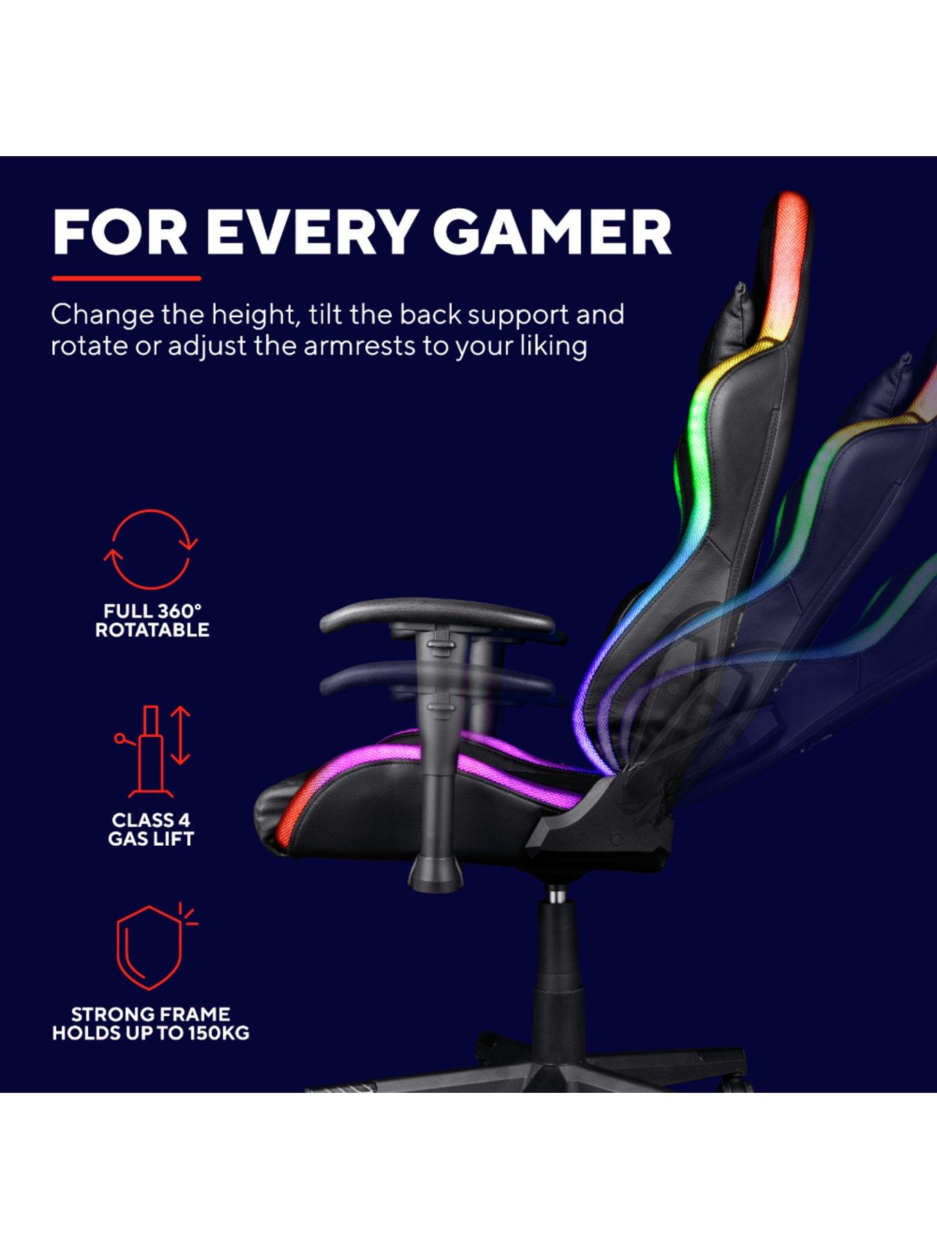  image of trust-gxt716-rizza-gaming-chair-with-rgb-illuminated-edges