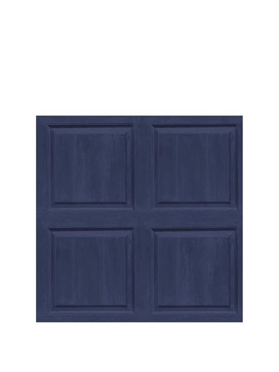 front image of arthouse-washed-panel-navy-sw12-wallpaper