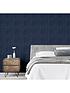  image of arthouse-washed-panel-navy-sw12-wallpaper