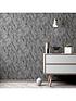  image of arthouse-carrara-marble-charcoal-sw12-wallpaper